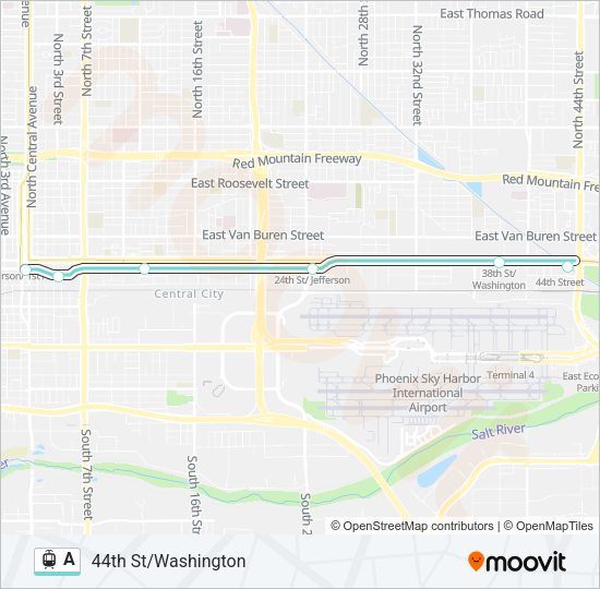 A Light Rail Line Map