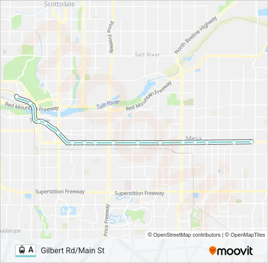 A Light Rail Line Map