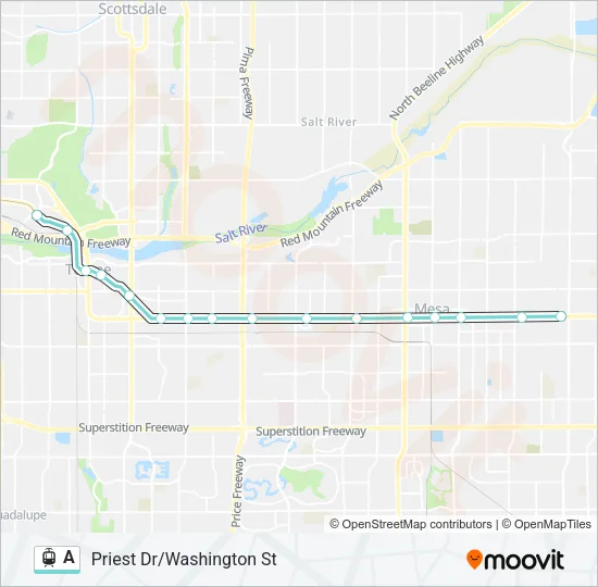A Light Rail Line Map
