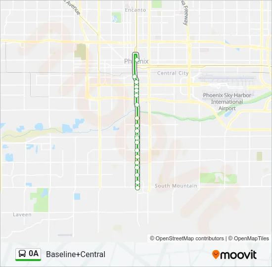 0A Bus Line Map