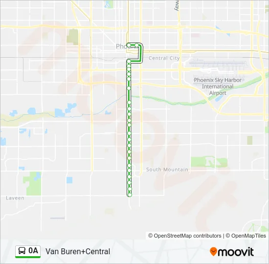 0A Bus Line Map