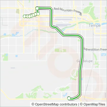 I10E Bus Line Map