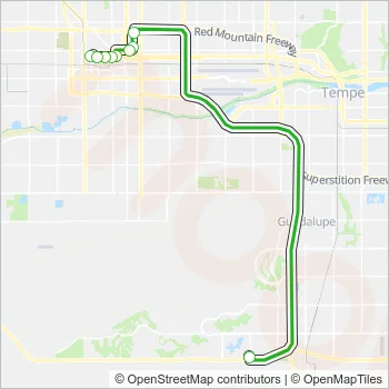 I10E Bus Line Map