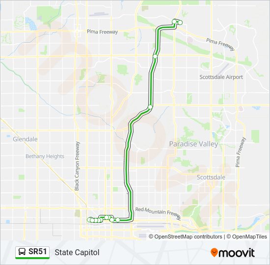 SR51 Bus Line Map