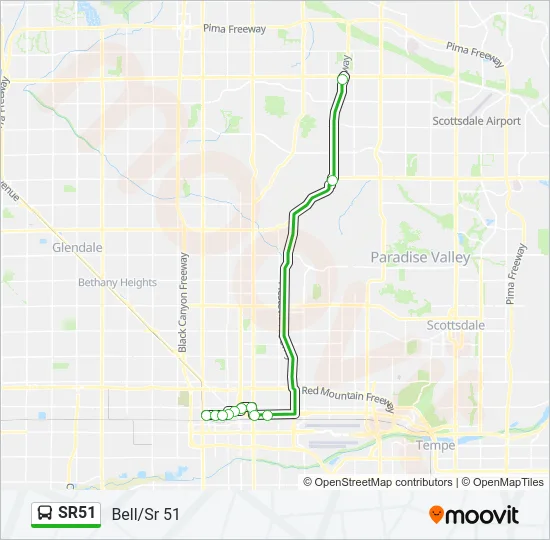 SR51 Bus Line Map