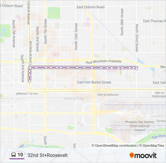 10 bus Line Map