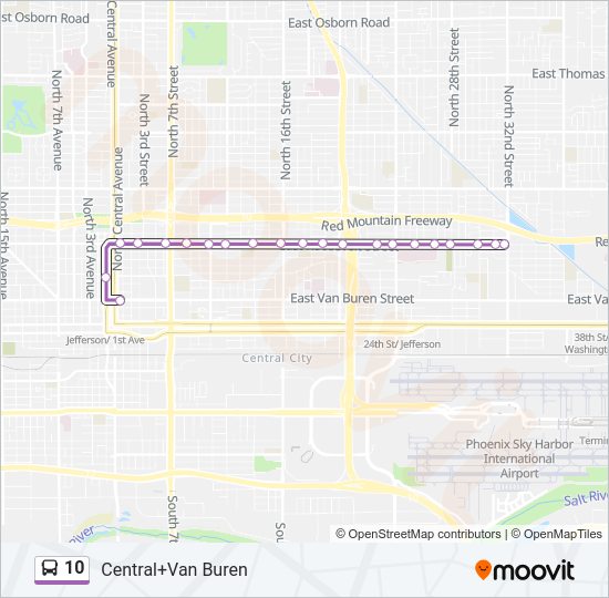 10 bus Line Map