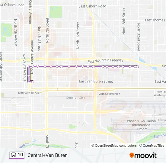10 Bus Line Map