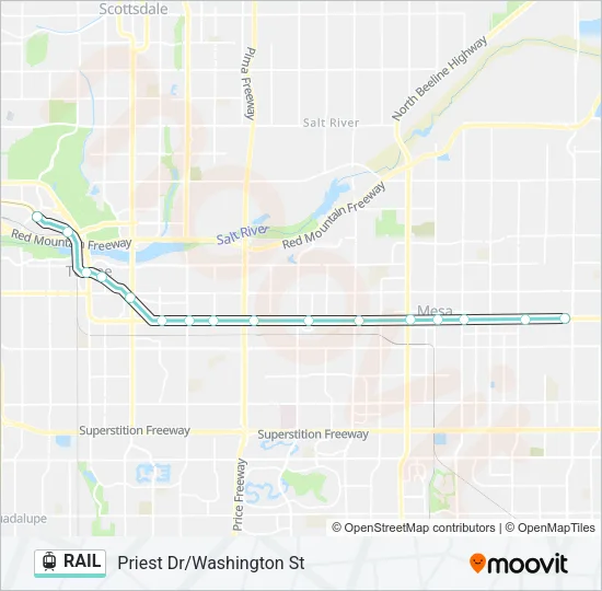 RAIL Light Rail Line Map
