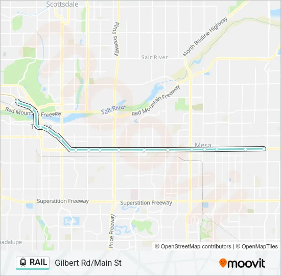 RAIL Light Rail Line Map