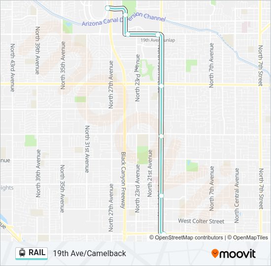 RAIL Light Rail Line Map