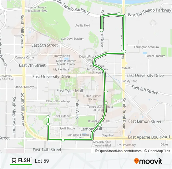 FLSH Bus Line Map
