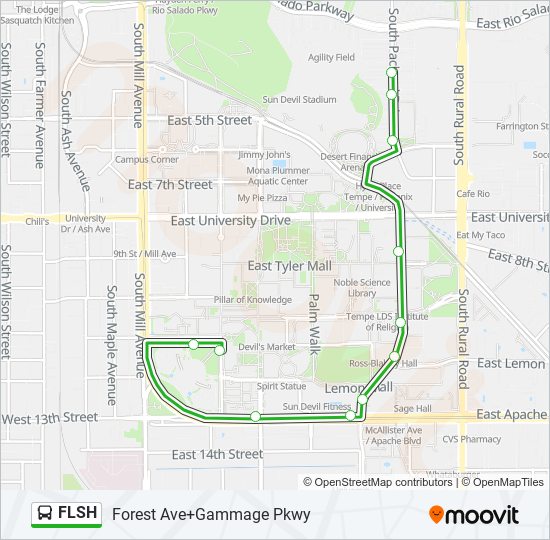 Mapa de FLSH de autobús