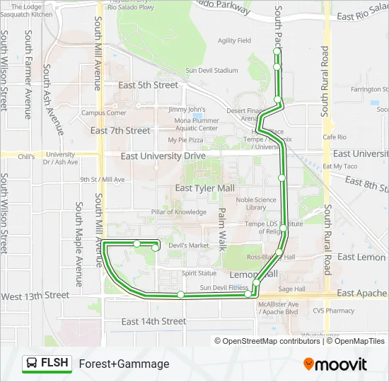 FLSH Bus Line Map