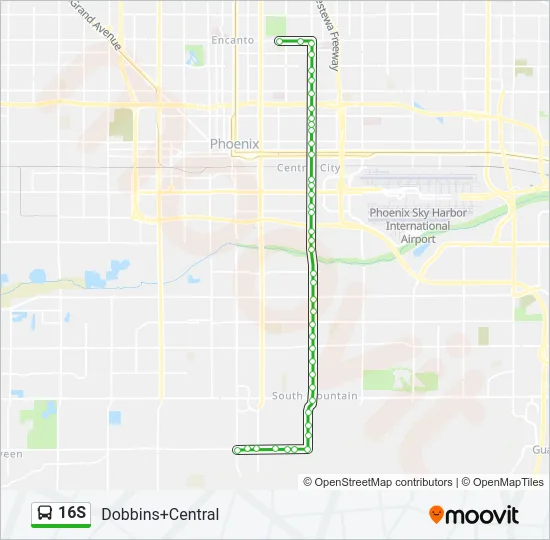 16S Bus Line Map