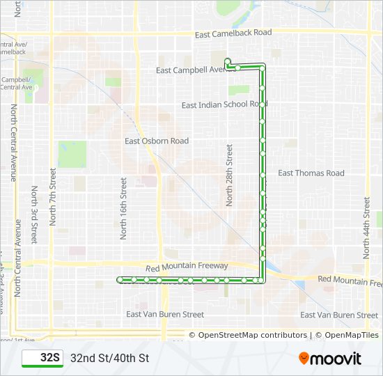 32S bus Line Map