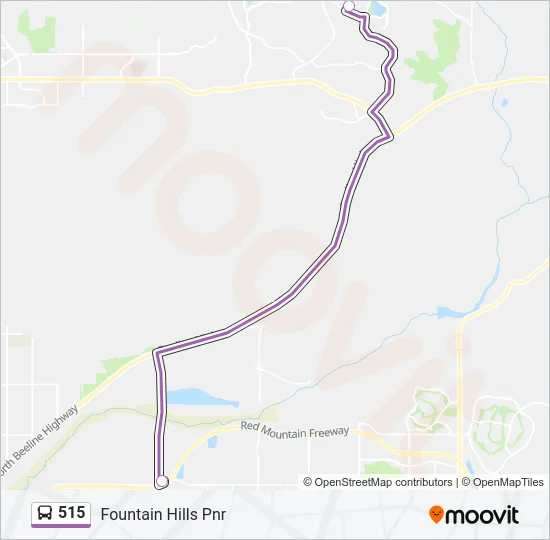 515 Bus Line Map