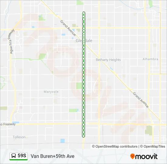 59S Bus Line Map