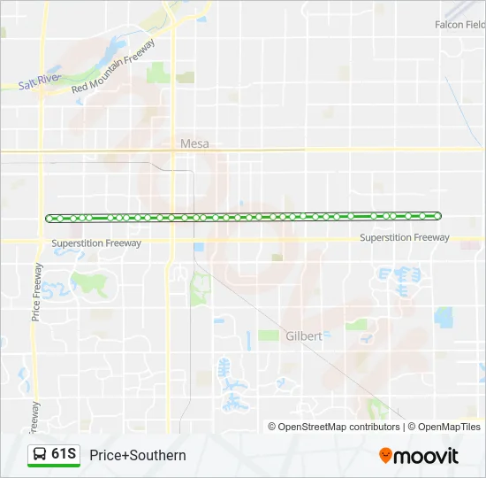 61S Bus Line Map