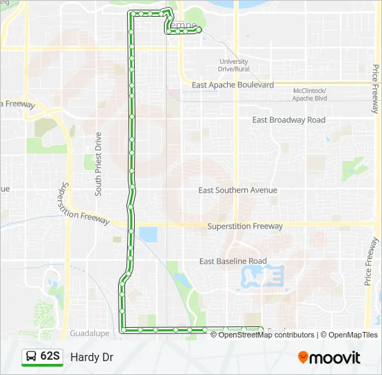 62S Bus Line Map