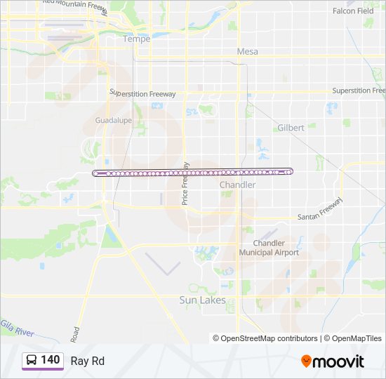 140 Bus Line Map