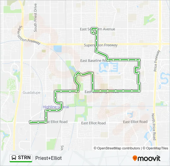 STRN Bus Line Map