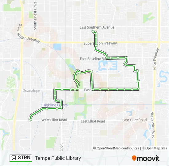 STRN Bus Line Map