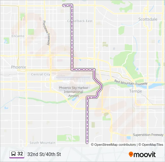 32 Bus Line Map