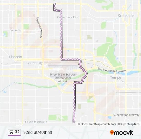 32 Bus Line Map