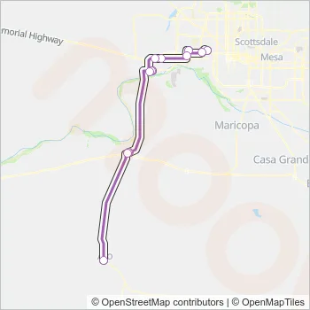 685 Bus Line Map
