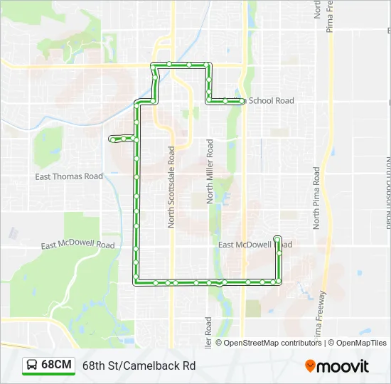 68CM Bus Line Map