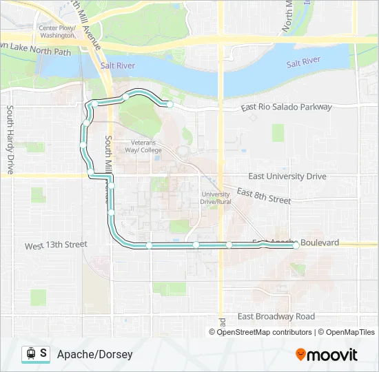 S Light Rail Line Map