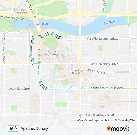 S Light Rail Line Map