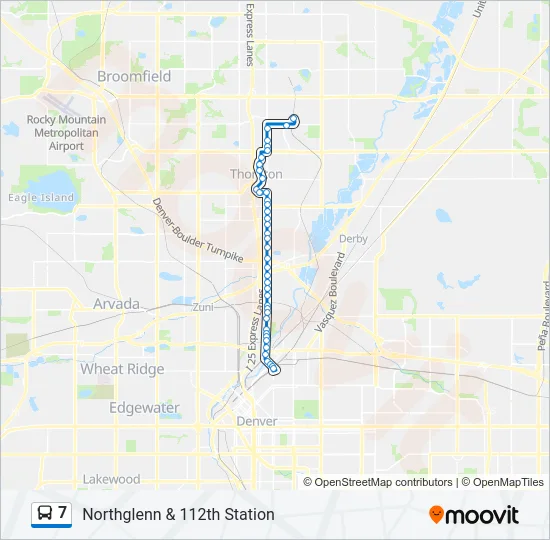 7 Bus Line Map