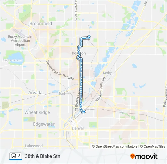 7 Bus Line Map