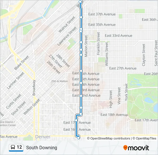 12 Bus Line Map