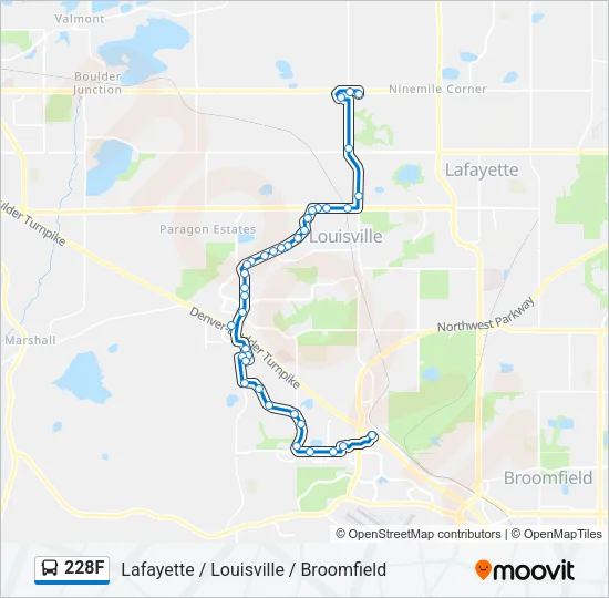 228F Bus Line Map
