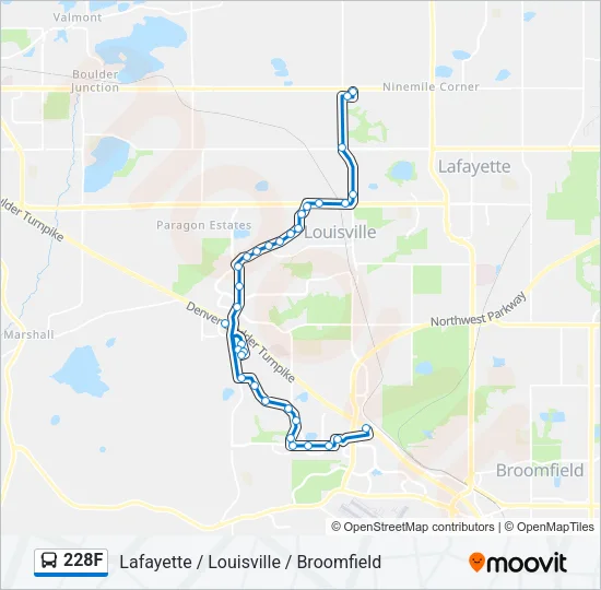 228F Bus Line Map