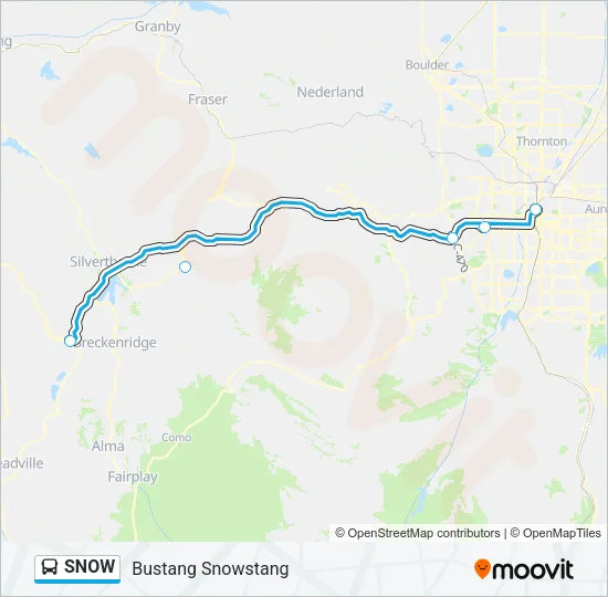 SNOW Bus Line Map