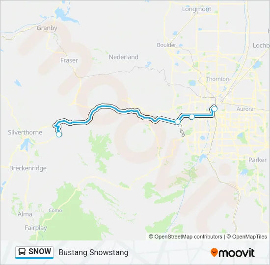 SNOW Bus Line Map