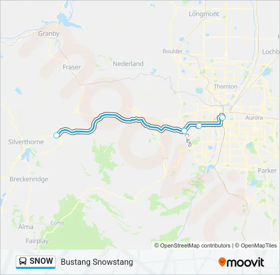 SNOW Bus Line Map