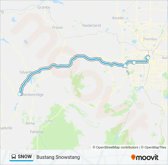 SNOW Bus Line Map