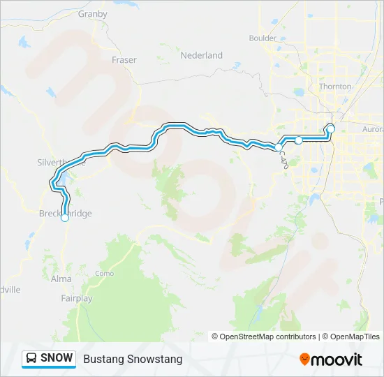 SNOW Bus Line Map