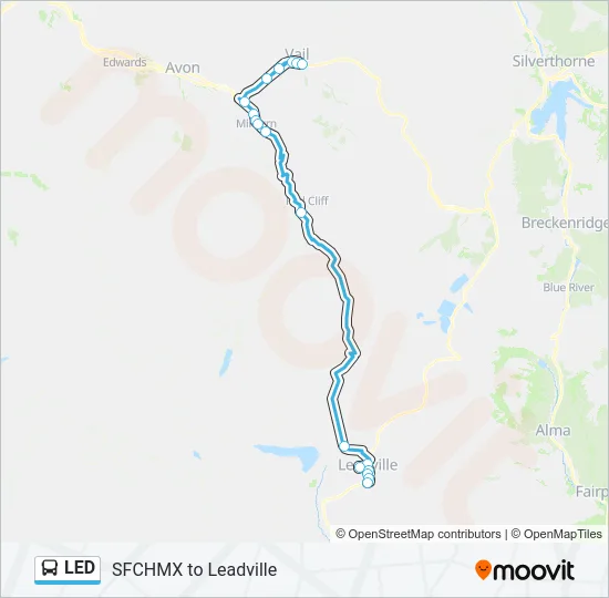 LED Bus Line Map