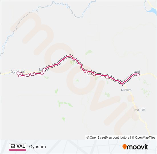 VAL Bus Line Map