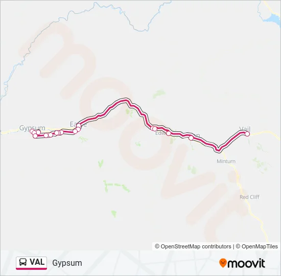 VAL Bus Line Map
