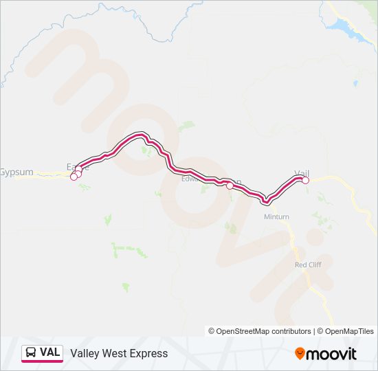 VAL Bus Line Map