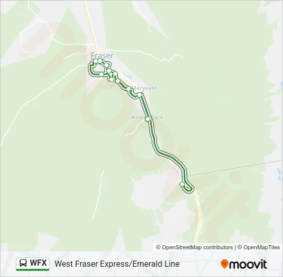 WFX Bus Line Map