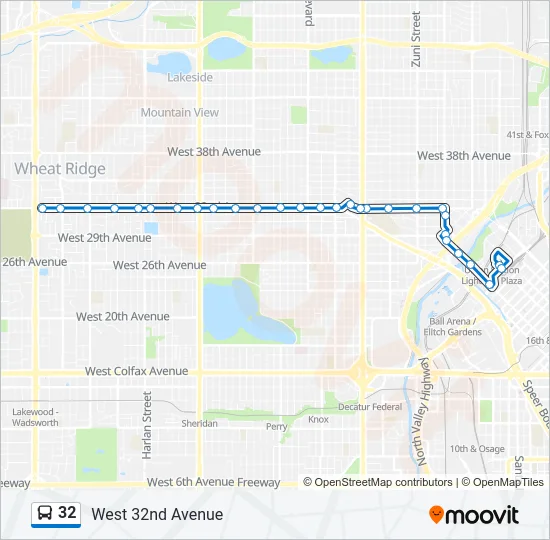 32 Bus Line Map