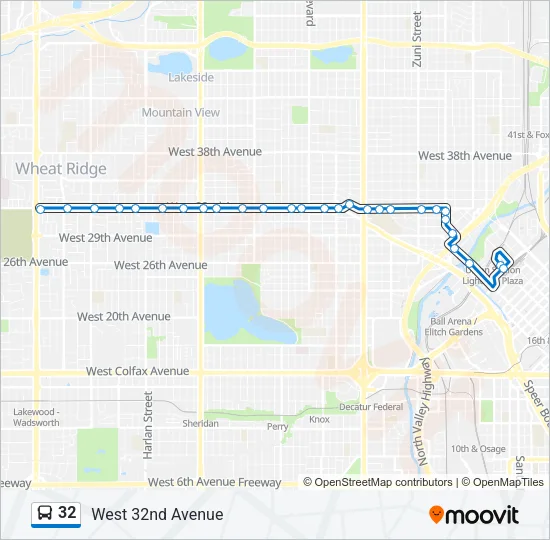 32 Bus Line Map